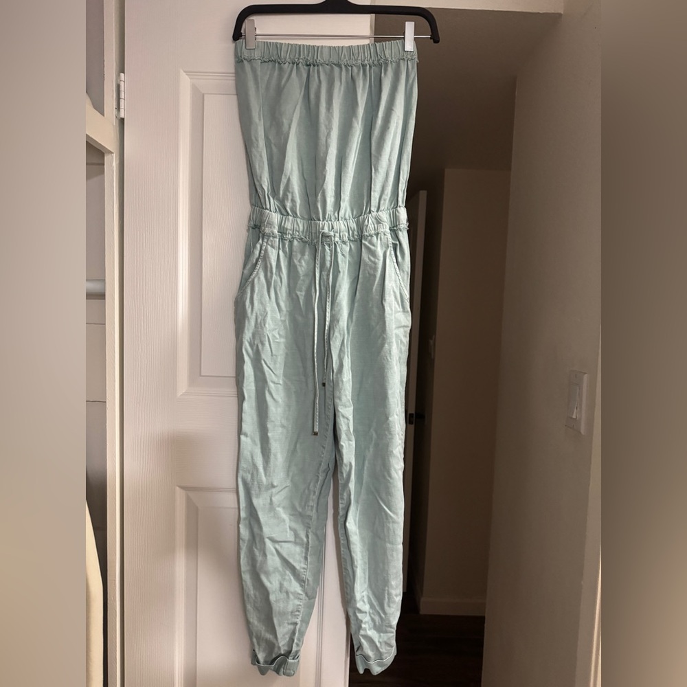 Young Fabulous & Broke Blue Jumpsuit with Relaxed Silhouette